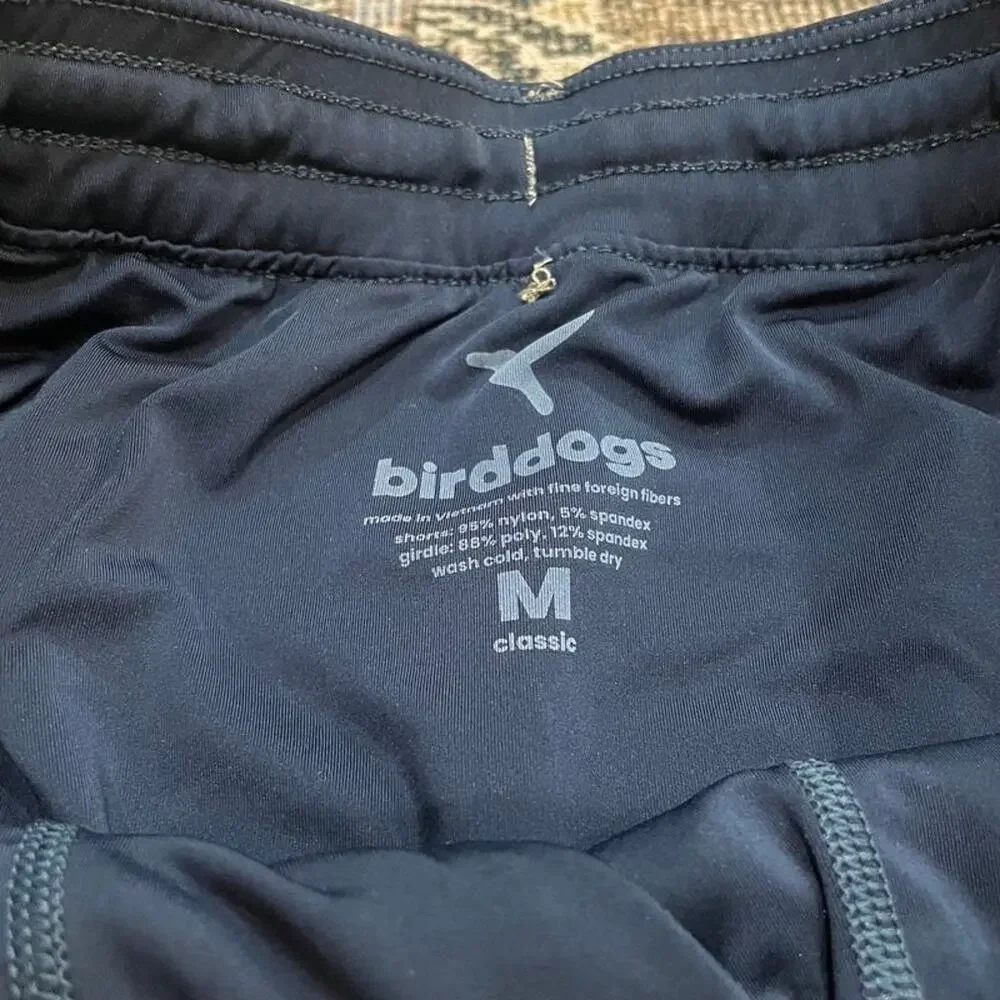 Birddogs Classic Mens M Khaki Tan Lined Athletic Shorts Built-In Liner Elastic